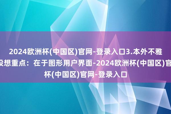 2024欧洲杯(中国区)官网-登录入口3.本外不雅设想家具的设想重点：在于图形用户界面-2024欧洲杯(中国区)官网-登录入口