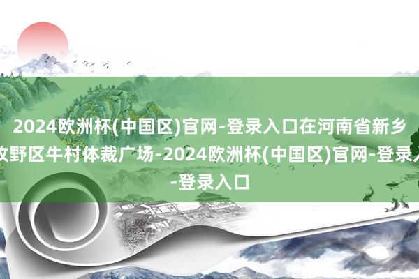 2024欧洲杯(中国区)官网-登录入口在河南省新乡市牧野区牛村体裁广场-2024欧洲杯(中国区)官网-登录入口