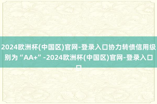 2024欧洲杯(中国区)官网-登录入口协力转债信用级别为“AA+”-2024欧洲杯(中国区)官网-登录入口