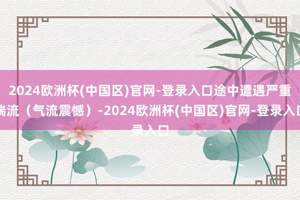 2024欧洲杯(中国区)官网-登录入口途中遭遇严重湍流（气流震憾）-2024欧洲杯(中国区)官网-登录入口